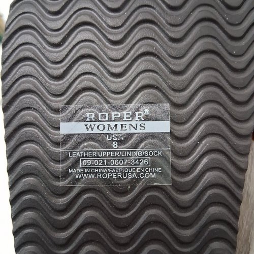 WOMEN'S ROPER TWO STRAP FOOTBED DELLILAH SANDAL - 8 - BROWN (MODEL: 09-021-0607-3426) image 4