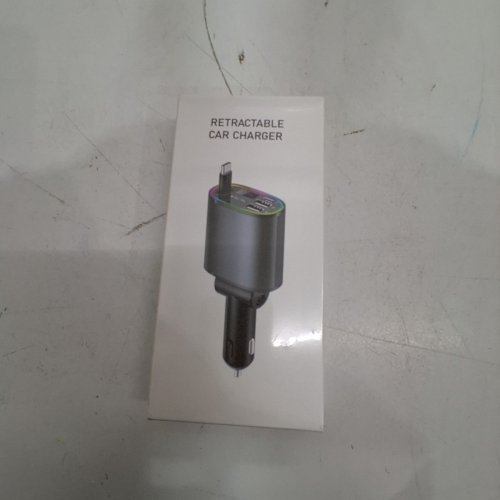 RETRACTABLE CAR CHARGER - 12 V-24 V - 33W - BLACK (MODEL: CR03) image 2