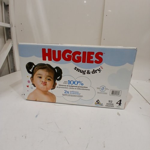 92PK HUGGIES DIAPERS SNUG AND DRY - SIZE 4 - WHITE image 2