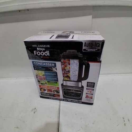 NINJA FOODI AUTOIQ HOT & COLD BLENDER - 64OZ. GLASS PITCHER/1000W - BLACK (MODEL: HB150C/HB152) image 6