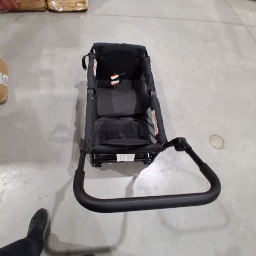 ELEMARA FOLDABLE STROLLER WAGON FOR 2 KIDS - 110LBS MAX 48" X 17" X 40" - BLACK - (MODEL: ST-401) image 2