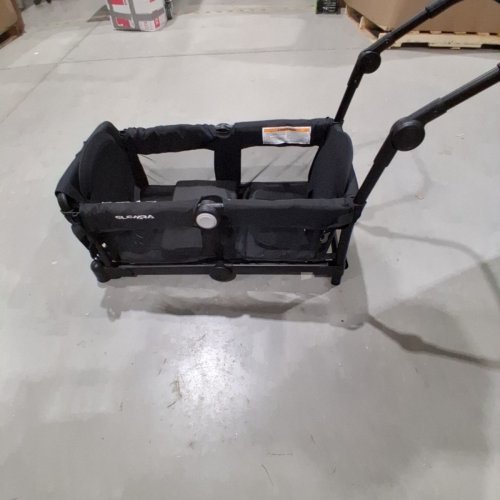 ELEMARA FOLDABLE STROLLER WAGON FOR 2 KIDS - 110LBS MAX 48" X 17" X 40" - BLACK - (MODEL: ST-401) image 4
