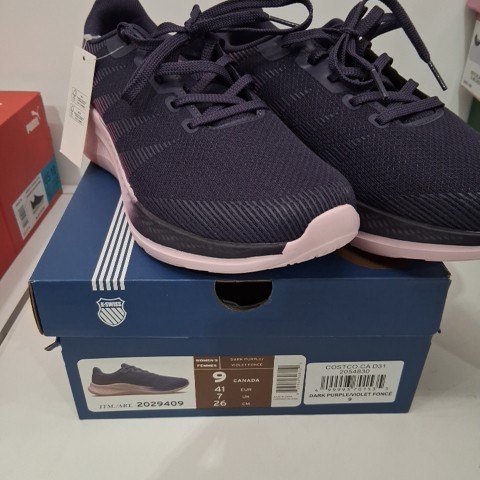 WOMEN’S K-SWISS RUNNING SHOE - SIZE 9 - DARK PURPLE - (STYLE:2029409) image 3