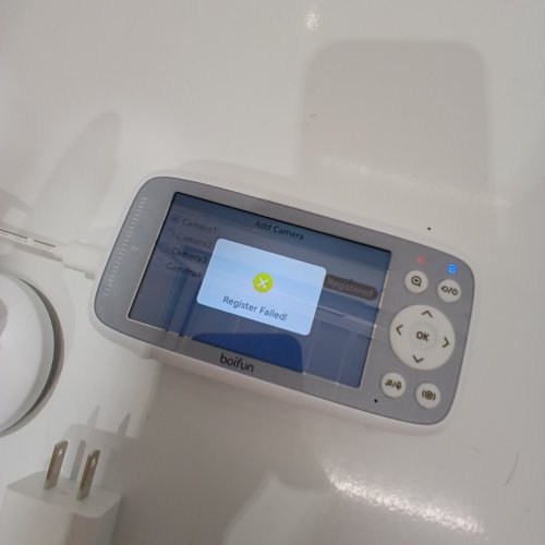 BOIFUN NO WIFI BABY MONITOR CAMERA WITH 2-WAY AUDIO - 4" SCREEN - WHITE (MODEL: VB616) image 2