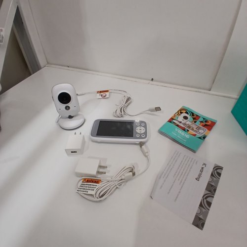 BOIFUN NO WIFI BABY MONITOR CAMERA WITH 2-WAY AUDIO - 4" SCREEN - WHITE (MODEL: VB616) image 4