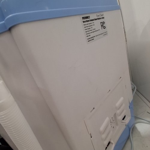 PYLE PURE CLEAN 2-IN-1PORTABLE WASHING MACHINE WITH WASHER & DRYER - 7.7LBS / 3.3LBS CAP - WHITE/BLUE (MODEL: PUCWM22) image 4