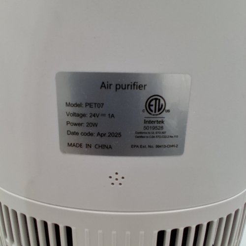 OWN PETS AIR PURIFIER - 24V, 20W - WHITE (MODEL: PET07) image 2