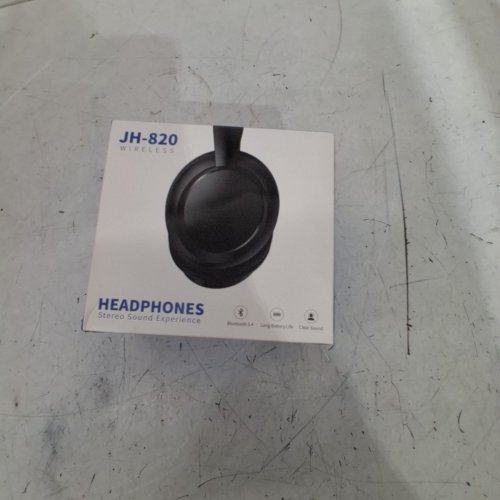 WIRELESS BLUETOOTH HEADPHONES 60H PLAYTIME SOUND MODES & FOLDABLE LIGHTWEIGHT - BLACK (MODEL: JH-820) image 4