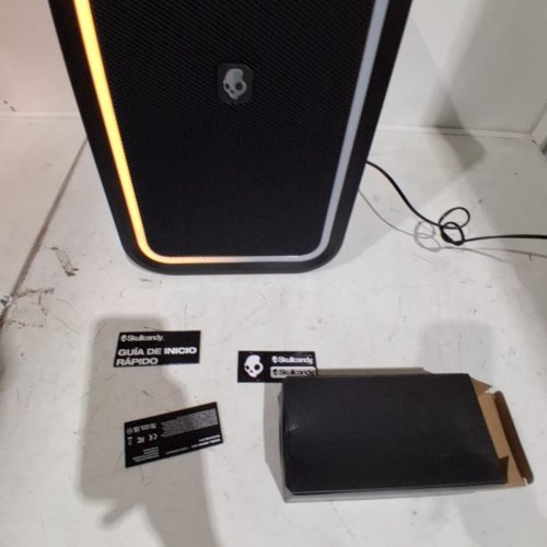 SKULLCANDY STOMP XL WIRELESS BLUETOOTH PARTY SPEAKER - INTEGRATED CARRY HANDLE​, IPX5 WATER RESISTANCE, 12-HOUR BATTERY LIFE - BLACK ORANGE (MODEL:2SKSK1851/4449801) image 5