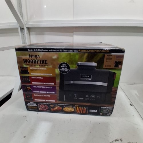 NINJA 7-IN-1 WOODFIRE GRILL AND SMOKER WITH PELLETS AND GRILLER COVER -141 SQ.IN - BLACK (MODEL:OG701LWC) image 12