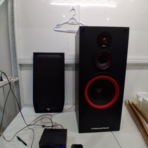 CERWIN-VEGA 3-WAY FLOORSTANDING SPEAKER - 8 OHMS - BLACK (MODEL: SL-12) image 2