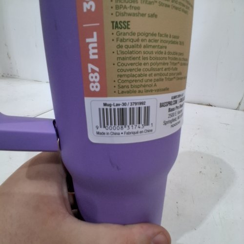 BPS TRAVEL MUG WITH SLIDER LID AND STRAW - 30OZ - PURPLE/LAVENDER (MODEL:3791992) image 2
