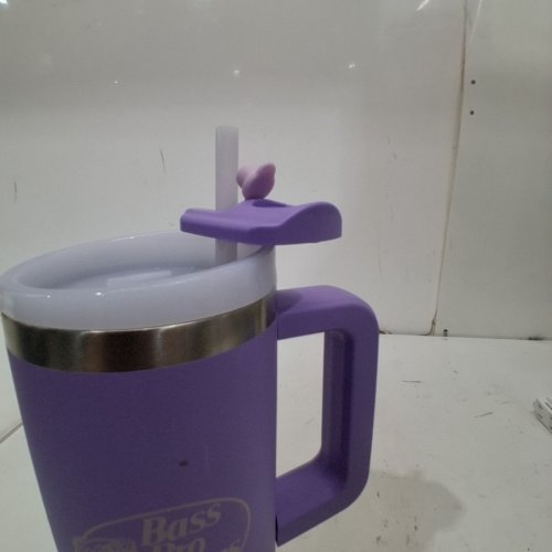 BPS TRAVEL MUG WITH SLIDER LID AND STRAW - 30OZ - PURPLE/LAVENDER (MODEL:3791992) image 4