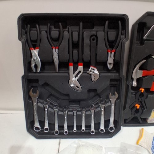 1163PC MASTERSPEC PROFESSIONAL HAND TOOL SET WITH ALUMINUM CASE - BLACK (MODEL: MS044) image 5