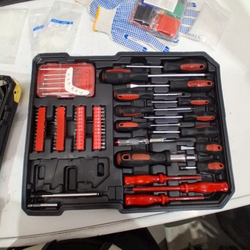 1163PC MASTERSPEC PROFESSIONAL HAND TOOL SET WITH ALUMINUM CASE - BLACK (MODEL: MS044) image 8