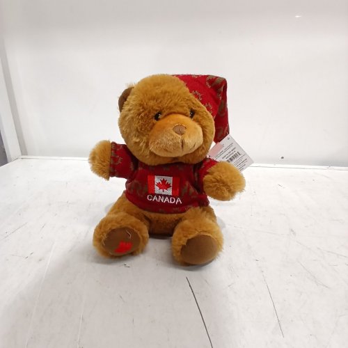 WAY TO CELEBRATE! CANADA PLUSH TEDDY BEAR - 9" - BROWN image 2