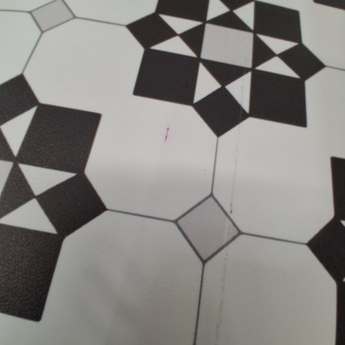 BELLECOSY VINYL PRINT FLOOR AREA MAT - 3FT X 4FT - BLACK AND WHITE image 3