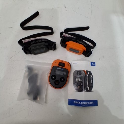 3PC ABBIDOT DOG TRAINING COLLAR - BLACK/ORANGE (MODEL:T60) image 3