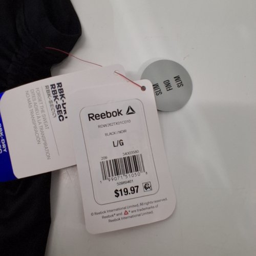 WOMEN'S REEBOK SLEEVELESS TANK TOP WITH SINCH SIDES AND UPPER MESH PANEL - LARGE - BLACK (STYLE: RDW262TX01C010) image 3