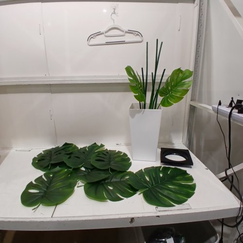ASTIDY ARTIFICIAL MONSTERA DELICIOSA PLANT WITH VASE -5FT - WHITE - (MODEL:AM5W) image 2