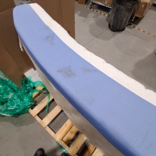 ZINUS GREEN TEA ESSENTIAL FOAM MATTRESS - 10" MEMORY FOAM - TWIN SIZE - WHITE/BLUE (MODEL: ZU-MFMA1OZI-10T) image 2