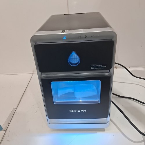 EUHOMY CRESCENT COUNTERTOP ICE MAKER WITH AUTO DEEP CLEANING - 28LBS - BLACK (MODEL: ‎IM022-L) image 2