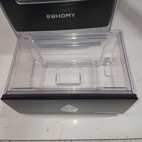 EUHOMY CRESCENT COUNTERTOP ICE MAKER WITH AUTO DEEP CLEANING - 28LBS - BLACK (MODEL: ‎IM022-L) image 6