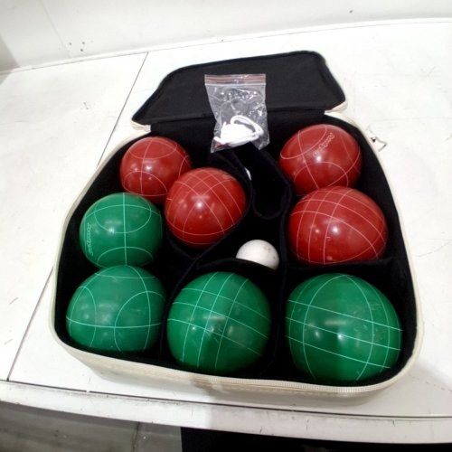 GOSPORTS PREMIUM 100MM BOCCE BALL GAME SET WITH CARRYING CASE & MEASURING DEVICE (MODEL: BOCCE-100-01) image 2