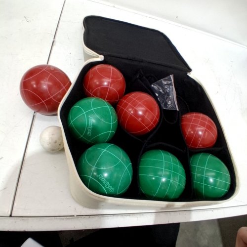 GOSPORTS PREMIUM 100MM BOCCE BALL GAME SET WITH CARRYING CASE & MEASURING DEVICE (MODEL: BOCCE-100-01) image 4