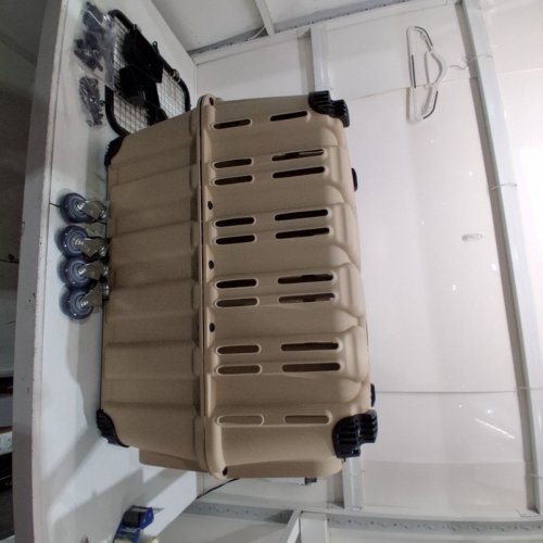 MAMMOTH PET PRODUCTS GUARDIAN SHOCK-RESISTANT DURABLE DOG KENNEL - 24" X 36.4" X 26.4" - TAN (MODEL: 25MTH-HA008) image 3