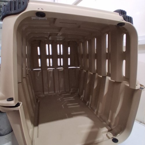 MAMMOTH PET PRODUCTS GUARDIAN SHOCK-RESISTANT DURABLE DOG KENNEL - 24" X 36.4" X 26.4" - TAN (MODEL: 25MTH-HA008) image 6