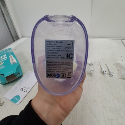 COSLUS ORAL WATER IRRIGATOR WITH VARIOUS TIPS - 300ML TANK - WHITE (MODEL: C20) image 3