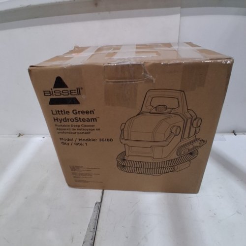 BISSELL LITTLE GREEN HYDROSTEAM MULTI-SURFACE PORTABLE DEEP CARPET/UPHOLSTERY CLEANER - 64OZ WATER TANK - BLACK (MODEL: 3618B TYPE 2) image 11