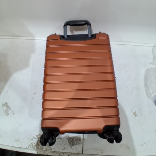 TRAVELER'S CHOICE HARDSIDE SPINNER LUGGAGE SUITCASE CARRY-ON - 21" - ORANGE (MODEL: ARCHER) image 2