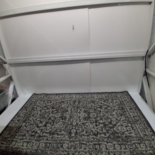 JONATHAN Y BOHO MEDALLION INDOOR OUTDOOR AREA RUG - 3FT X 5FT - BLACK / GRAY (STYLE: SMB104C-3) image 2