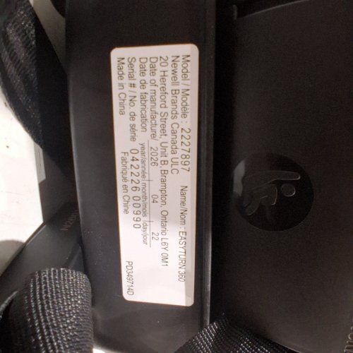GRACO EASYTURN 360 2-IN-1 CONVERTIBLE CAR SEAT - CYRAN BLACK/GREY (MODEL: 2227897) image 2