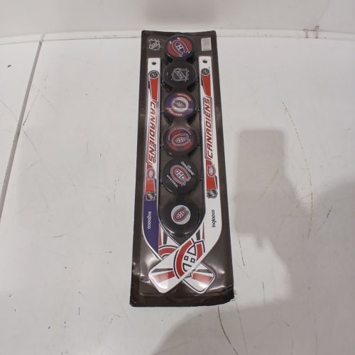 8PC INGLASCO NHL MONTREAL CANADIENS MINI HOCKEY STICK AND PUCK SET - MULTI-COLOUR (MODEL: 550AN001196) image 2