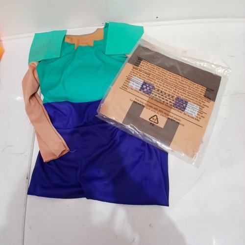 2PC BOY'S MINECRAFT STEVE CLASSIC COSTUME -MEDIUM image 2