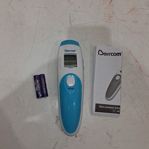 BERRCOM NON-CONTACT INFRARED THERMOMETER FOR BODY, SURFACE, OR ROOM TEMPERATURE - BLUE/WHITE (MODEL: JXB-195) image 3
