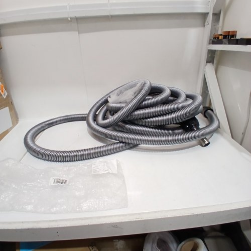 JONNY VAC HOSE FOR CENTRAL VACUUM WITH ACCESSORIES - 35FT X 1 3/8" - SILVER (MODEL: NHS8035SB2L-1) image 2