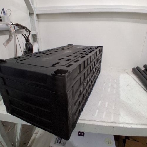 GENERIC HEAVY DUTY 5 TIER INTERLOCKING PLASTIC STORAGE SHELVES - BLACK image 4