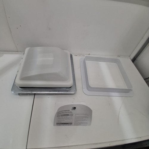VENTLINE BY DEXTER WHITE VENT WITH POP OUT SCREEN AND GARNISH BOXED (V2092SP-28) 14" image 2