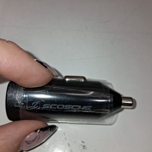 SCOSCHE POWER VOLT QC38 DUAL-PORT CAR CHARGER-20W - BLACK (MODEL: CPDCA38-SP) ) image 3