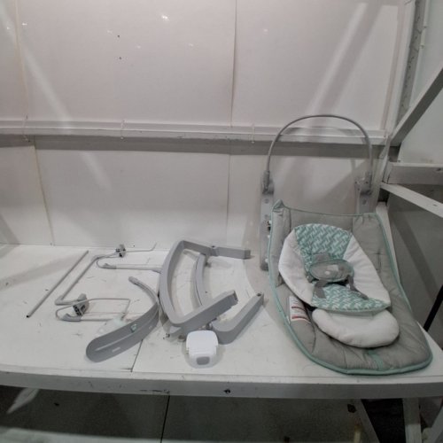 INGENUITY 3-IN-1 KEEP COZY GROW WITH ME VIBRATING BABY BOUNCER, ROCKER & CHAIR - 40LBS CAPACITY - WEAVER THEME GREY/WHITE/GREEN (MODEL: ‎12428) image 3