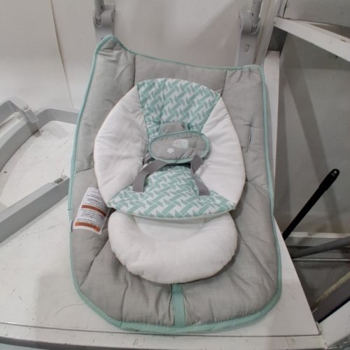 INGENUITY 3-IN-1 KEEP COZY GROW WITH ME VIBRATING BABY BOUNCER, ROCKER & CHAIR - 40LBS CAPACITY - WEAVER THEME GREY/WHITE/GREEN (MODEL: ‎12428) image 5
