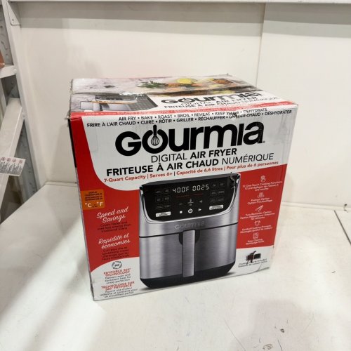 GOURMIA DIGITAL AIR FRYER WITH ONE TOUCH COOKING FUNCTIONS - 7QT - SILVER - (MODEL: GAF734) image 5