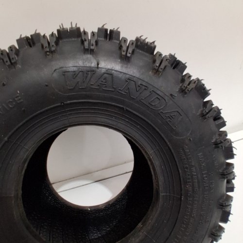 WANDA TUBELESS AGGRESSIVE SNOW BLOWER TIRE - 4.10-4, P5016 - 10 MM TREAD - BLACK image 4