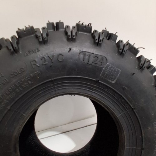 WANDA TUBELESS AGGRESSIVE SNOW BLOWER TIRE - 4.10-4, P5016 - 10 MM TREAD - BLACK image 6