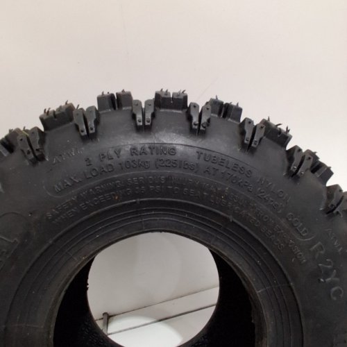 WANDA TUBELESS AGGRESSIVE SNOW BLOWER TIRE - 4.10-4, P5016 - 10 MM TREAD - BLACK image 7