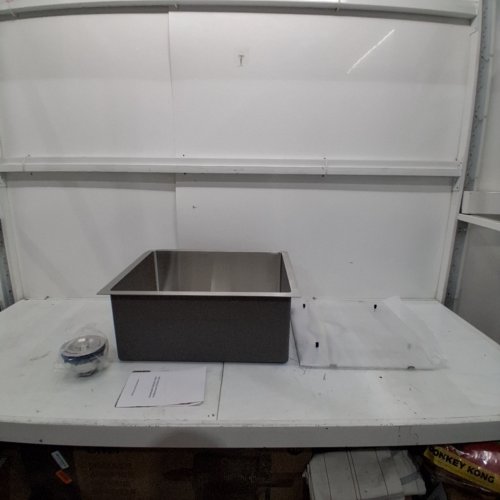GARVEE STAINLESS STEEL HANDMADE SINK - 22" X 18" X 9" - STAINLESS STEEL image 2